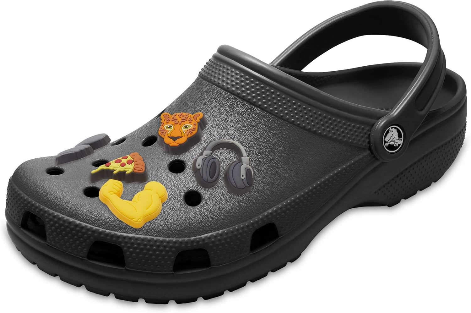 Crocs Mens and Womens Classic Clog w/Jibbitz Charms Sports 5-Packs