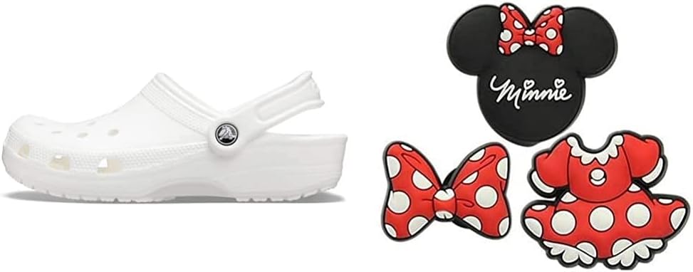 Crocs Mens and Womens Classic Clog w/Jibbitz Charms Character 3-Packs