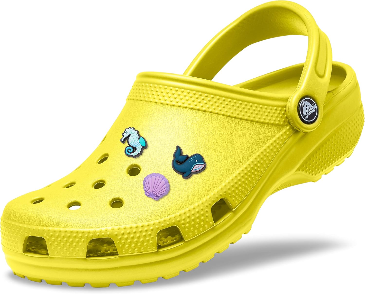 Crocs Mens and Womens Classic Clog w/Jibbitz Charms 3-Packs