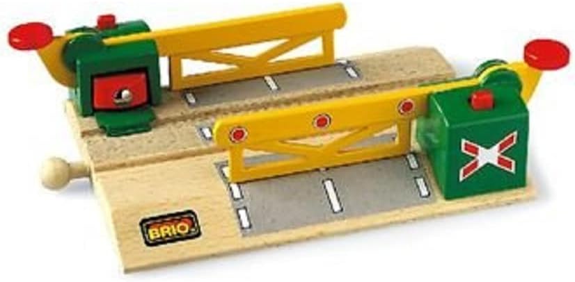 BRIO World 33750 – Magnetic Action Crossing | Interactive Wooden Toy Train Accessory | Enhances Hand-Eye Coordination | Compatible with All BRIO Train Sets | Ideal for Kids Ages 3 and Up