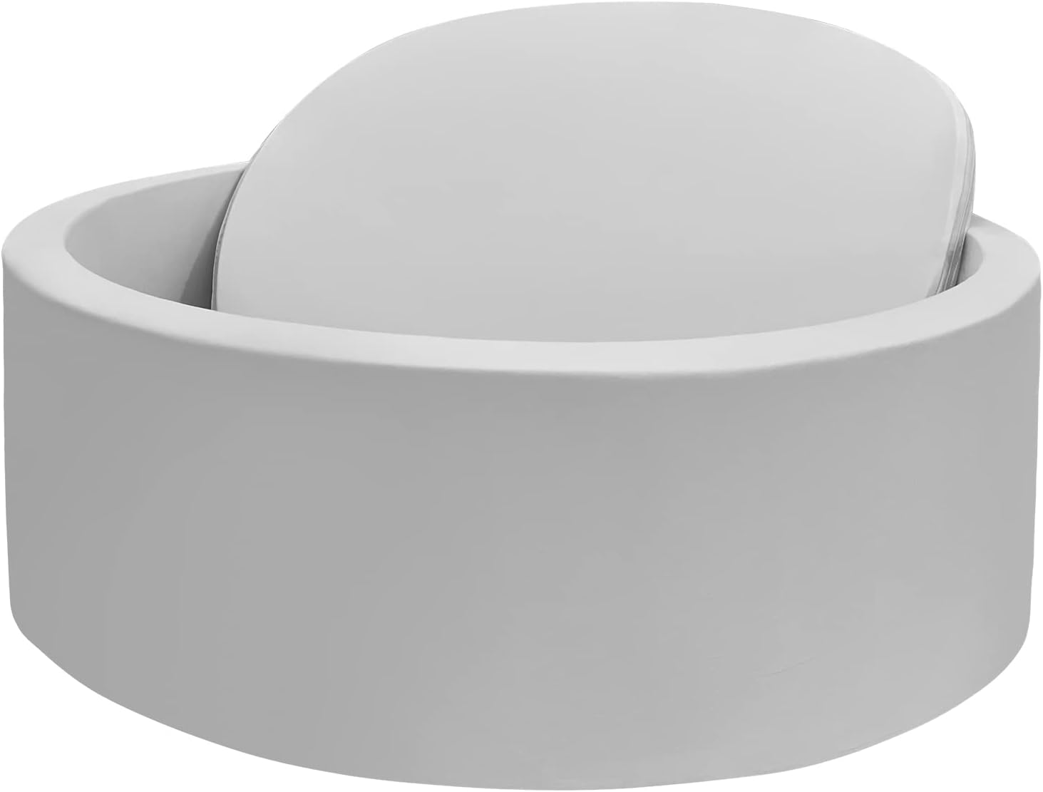 Foam Ball Pit, 35.4″x 11.8″ Ball Pits for Toddlers, Soft Round Kiddie Baby Playpen Ball Pool for Kids, Ideal Gift for Babies Indoor and Outdoor Game, Grey, (Balls not Included)