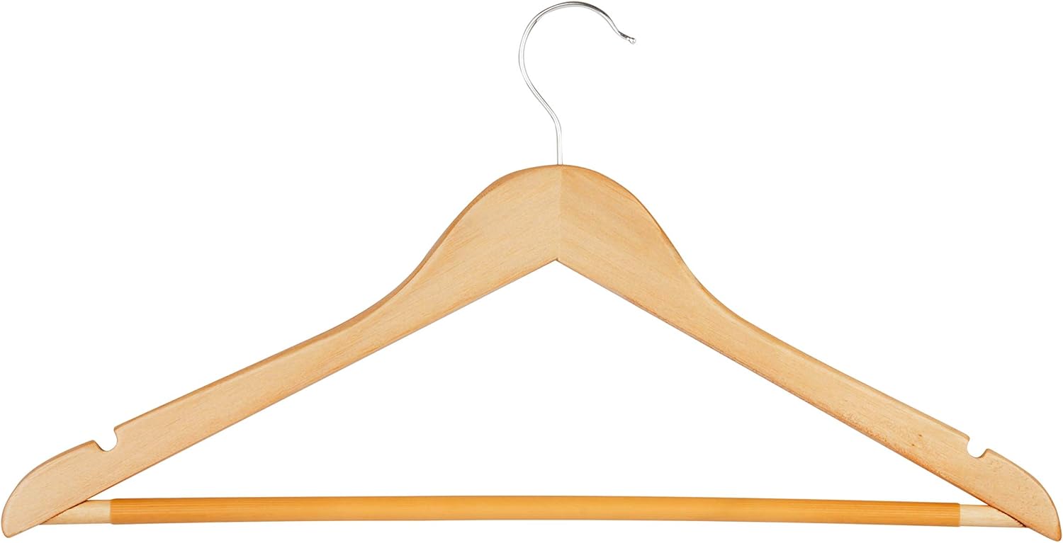 Honey-Can-Do Honey Can Do Maple Suit Hanger- 10 pk HNG-09477 Beige