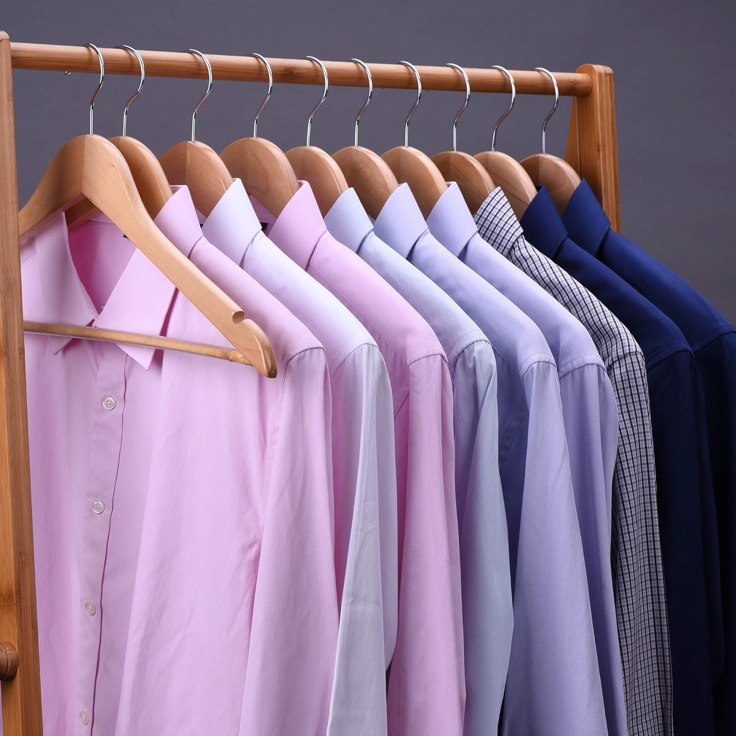 Premium Wooden Hangers 20 Pack – Durable & Slim Coat Hanger – Suit Hanger with 360-Degree Rotatable Hook – Wood Hangers with Shoulder Grooves Natural Premium Wooden Hangers 20 Pack – Durable & Slim Coat Hanger – Suit Hanger with 360-Degree Rotatable Hook – Wood Hangers with Shoulder Grooves Natural